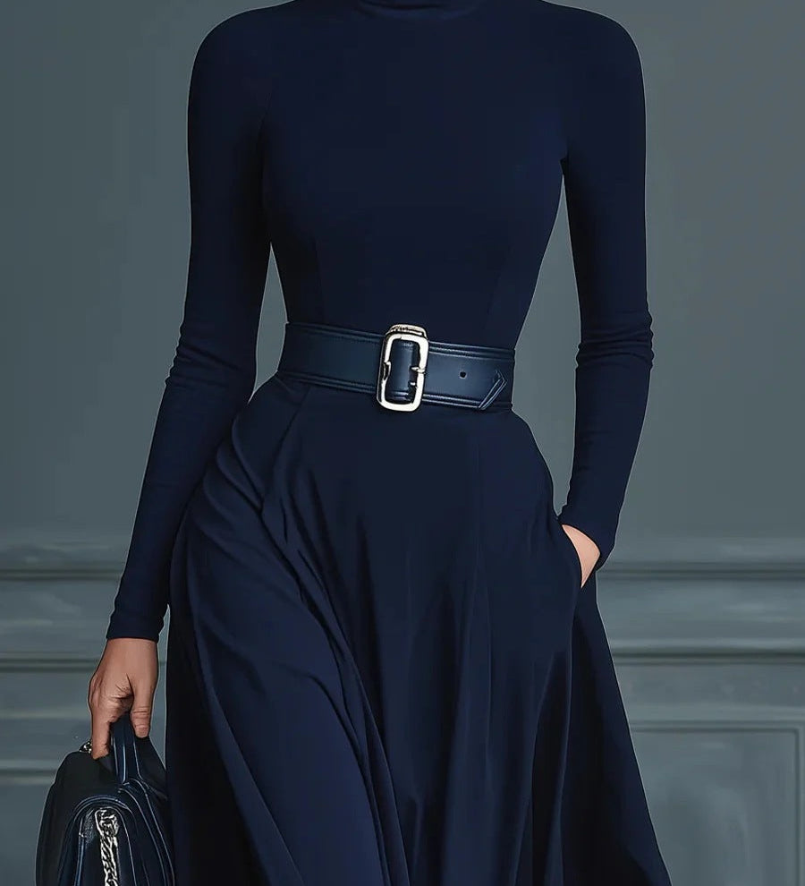 Squared-Buckle Maxi Dress by Eleanor Vale
