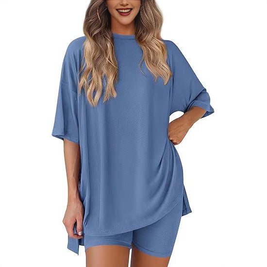 Oversized-Tee Lounge Set by Eleanor Vale
