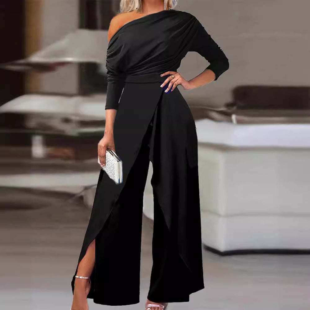 Thigh-Slit Jumpsuit by Eleanor Vale