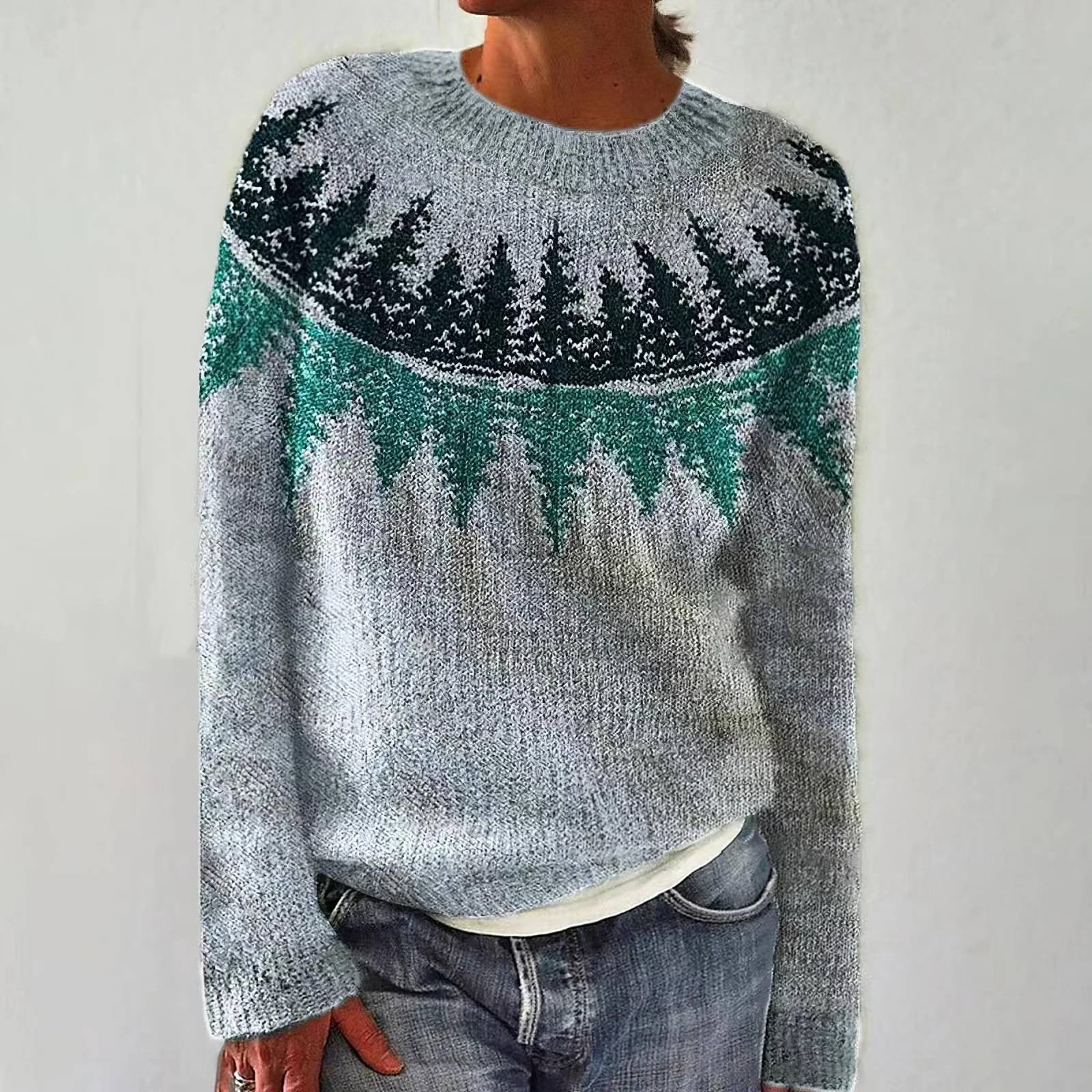 Forest-Scene Jumper by Eleanor Vale