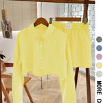 Cropped-Shirt Co-Ord Set by Eleanor Vale