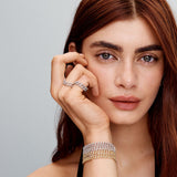 Stone-Set Curb Bracelet by Eleanor Vale