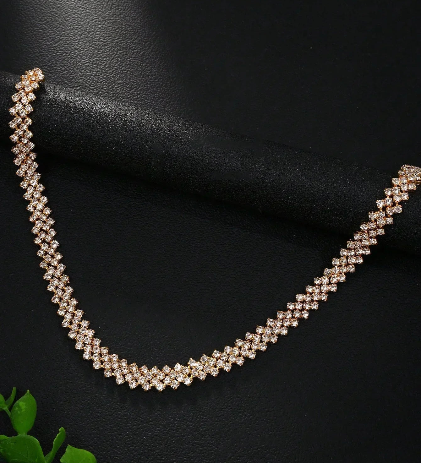 Rhinestone-Collar Necklace by Eleanor Vale