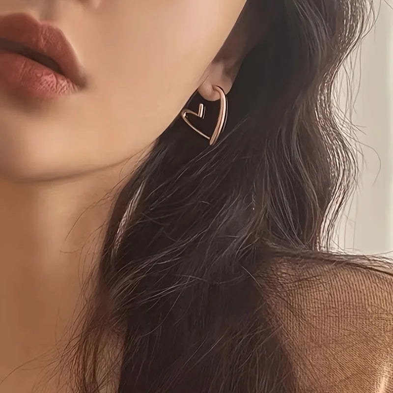 Wire-Heart Earrings by Eleanor Vale