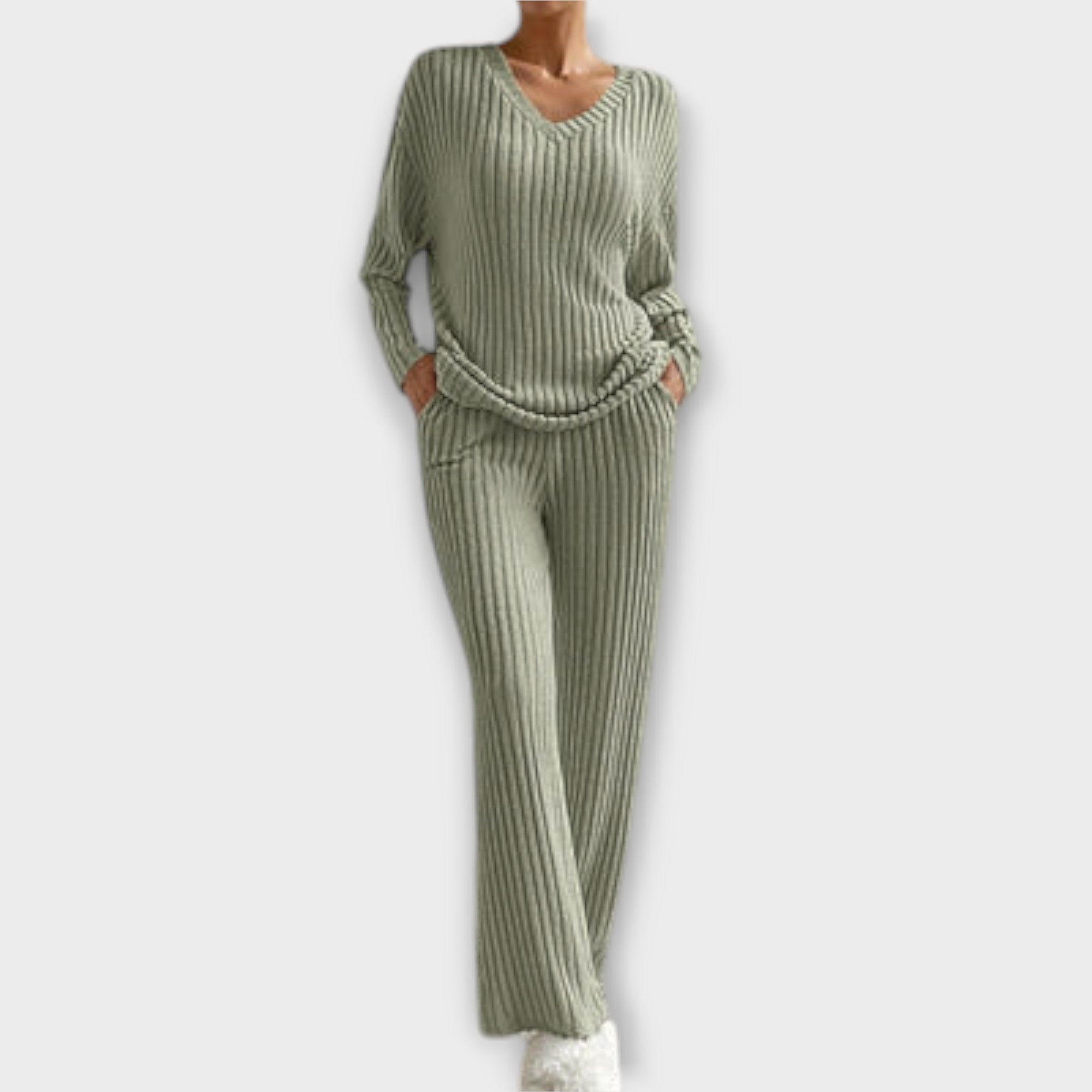 Slouch-Rib Two-Piece Set by Eleanor Vale
