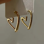 Wire-Heart Earrings by Eleanor Vale