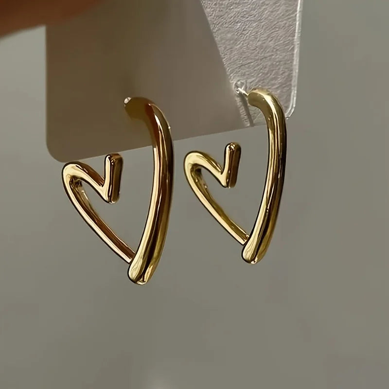 Wire-Heart Earrings by Eleanor Vale