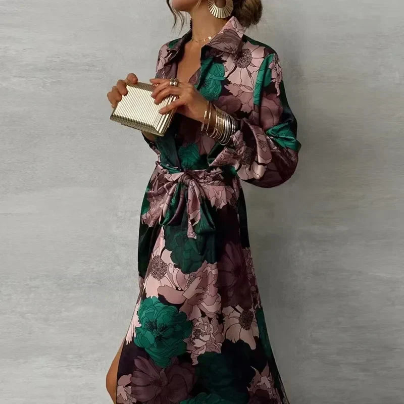 Tie-Waist Floral Maxi Dress by Eleanor Vale