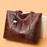 Patchwork-Grain Tote Bag by Eleanor Vale