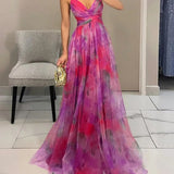 Sunset-Watercolour Maxi Dress by Eleanor Vale