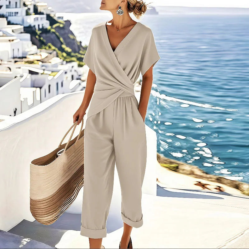 Cuffed-Crop Co-Ord Set by Eleanor Vale