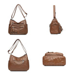 Multi-Zip Shoulder Bag by Eleanor Vale