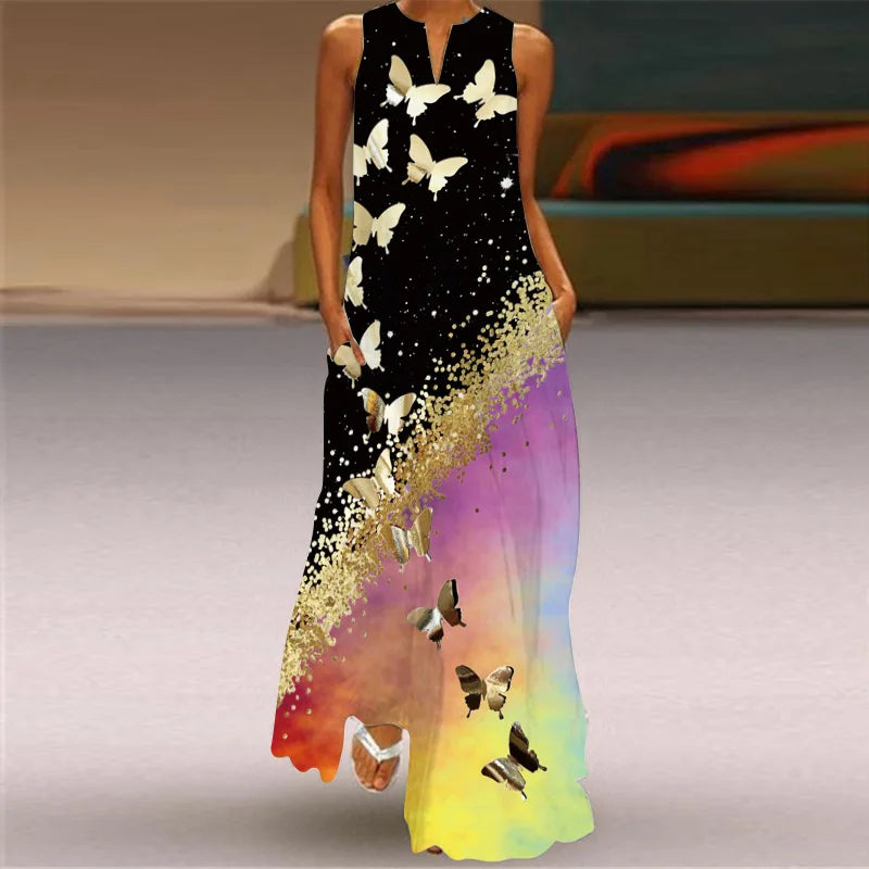 Butterfly-Print Dress by Eleanor Vale