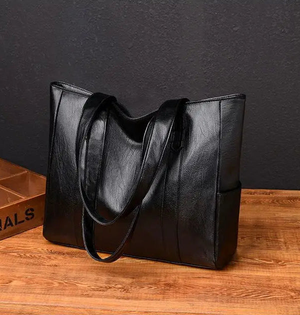 Waxed-Grain Shoulder Bag by Eleanor Vale