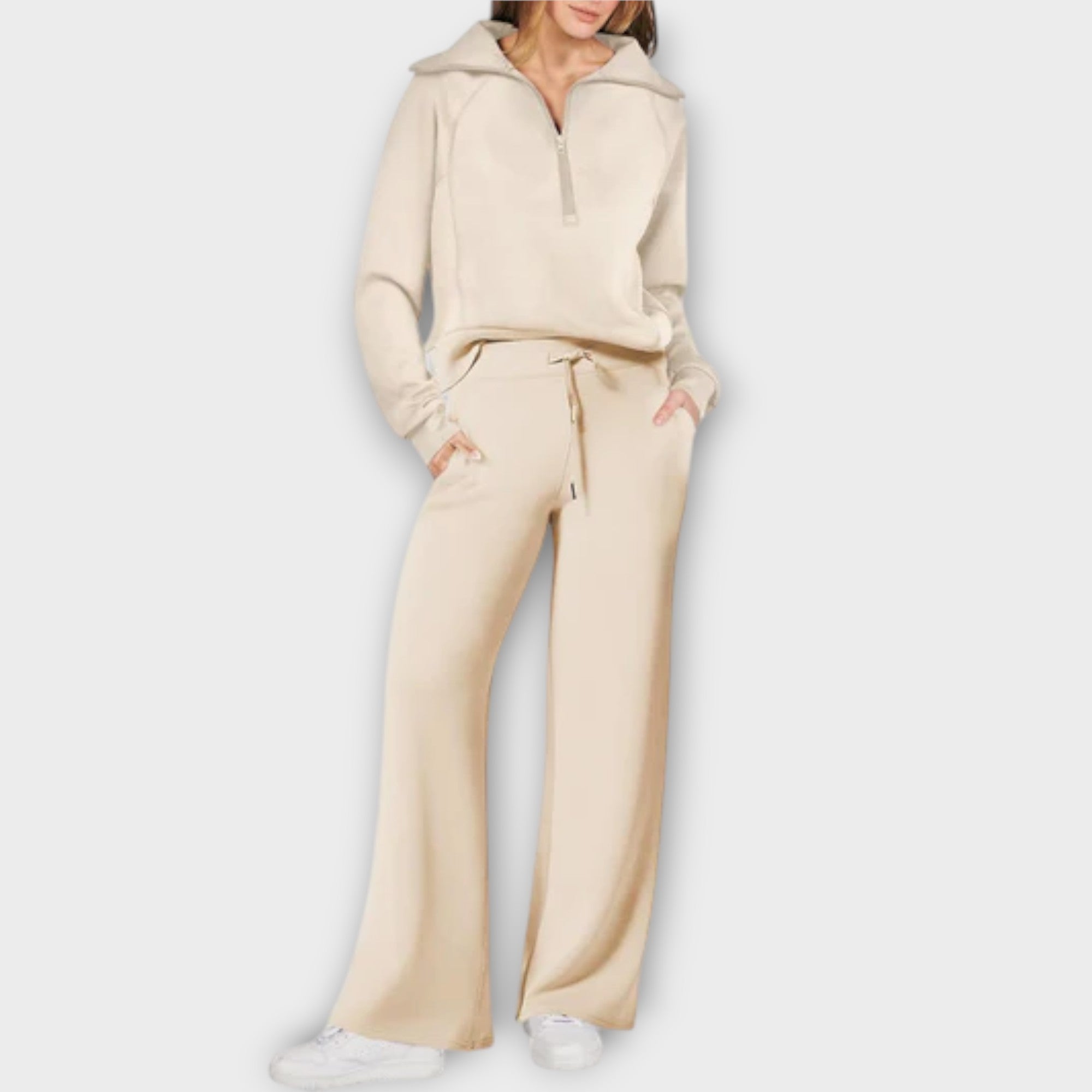Zip-Collar Lounge Set by Eleanor Vale