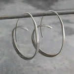 Forged-Oval Earrings by Eleanor Vale