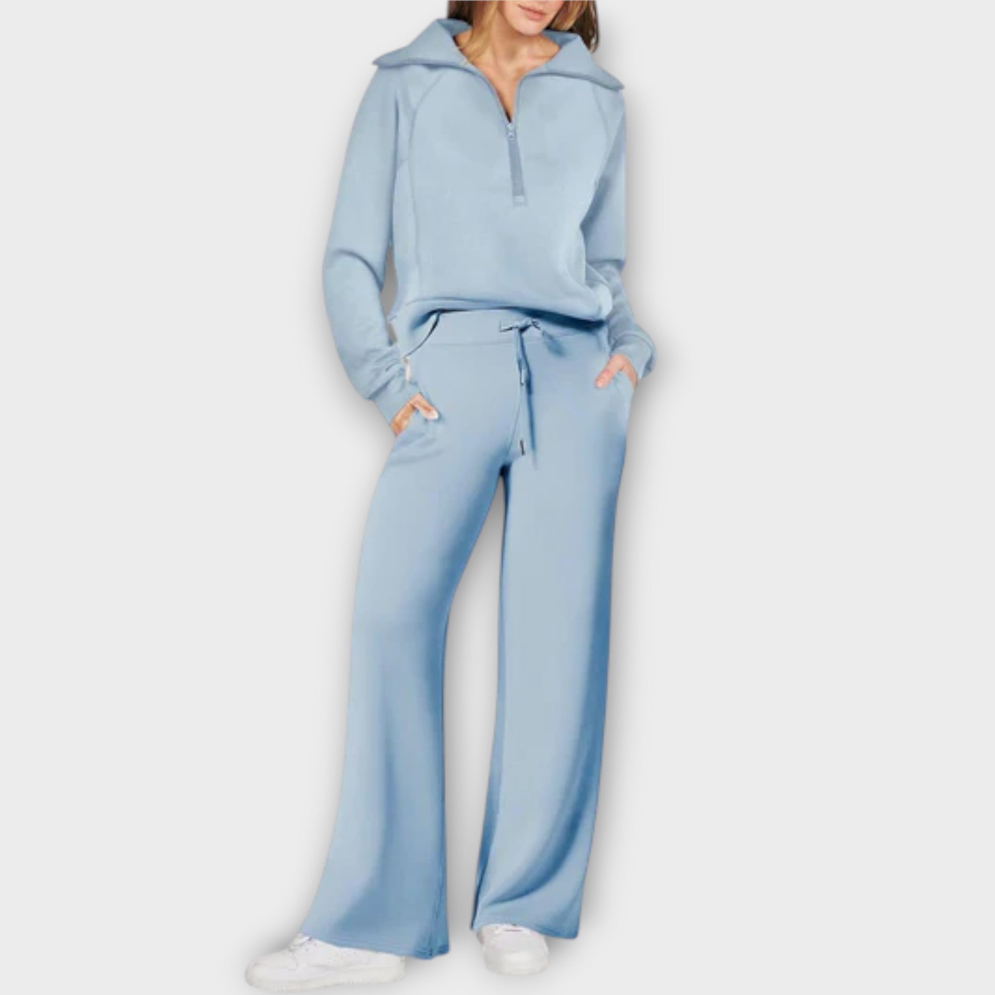 Zip-Collar Lounge Set by Eleanor Vale