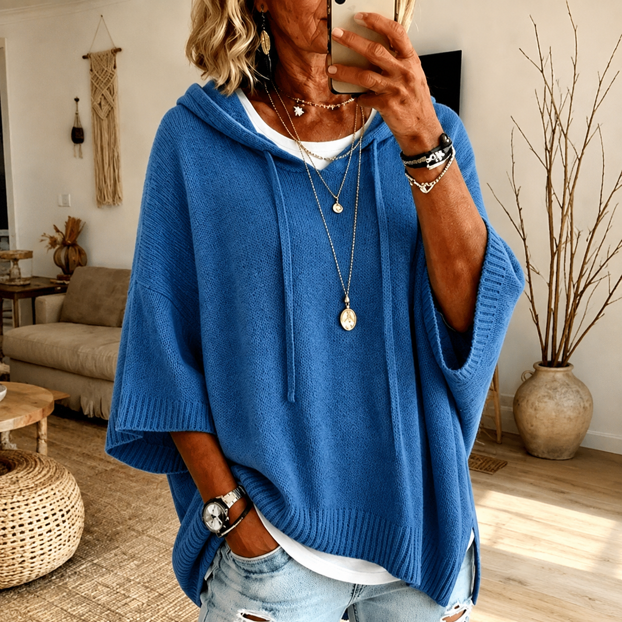 amelie-blue-poncho-jumper-blue