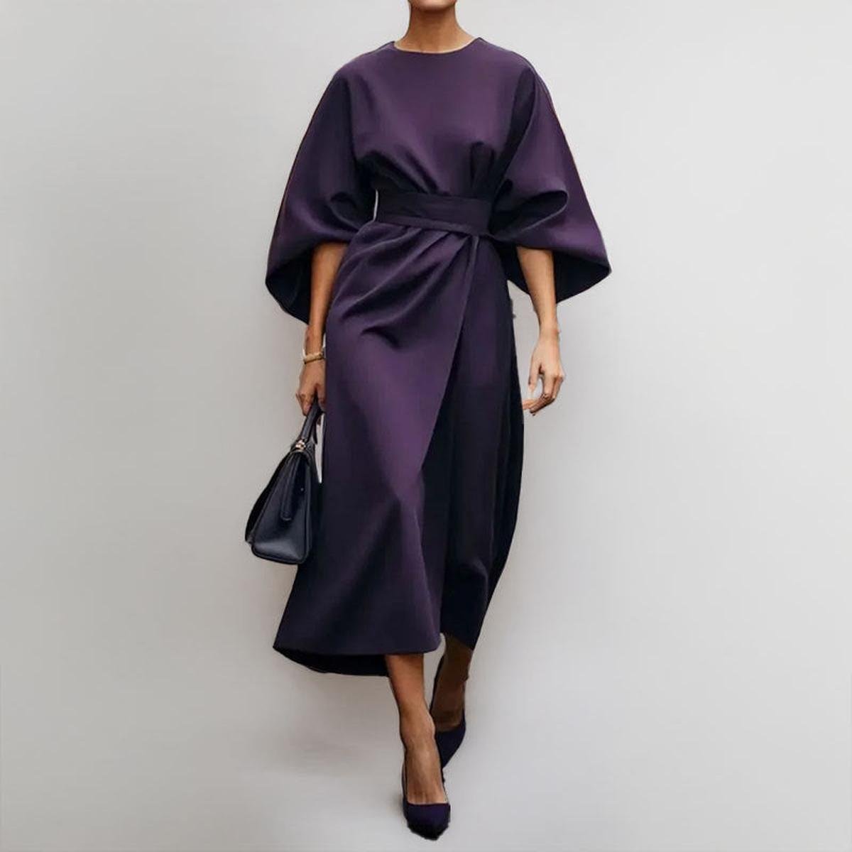 Batwing-Sleeve Maxi Dress by Eleanor Vale