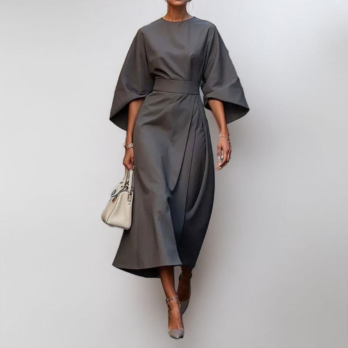 Batwing-Sleeve Maxi Dress by Eleanor Vale