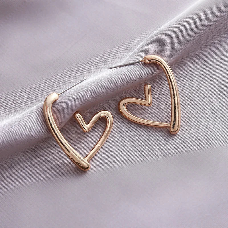 Wire-Heart Earrings by Eleanor Vale