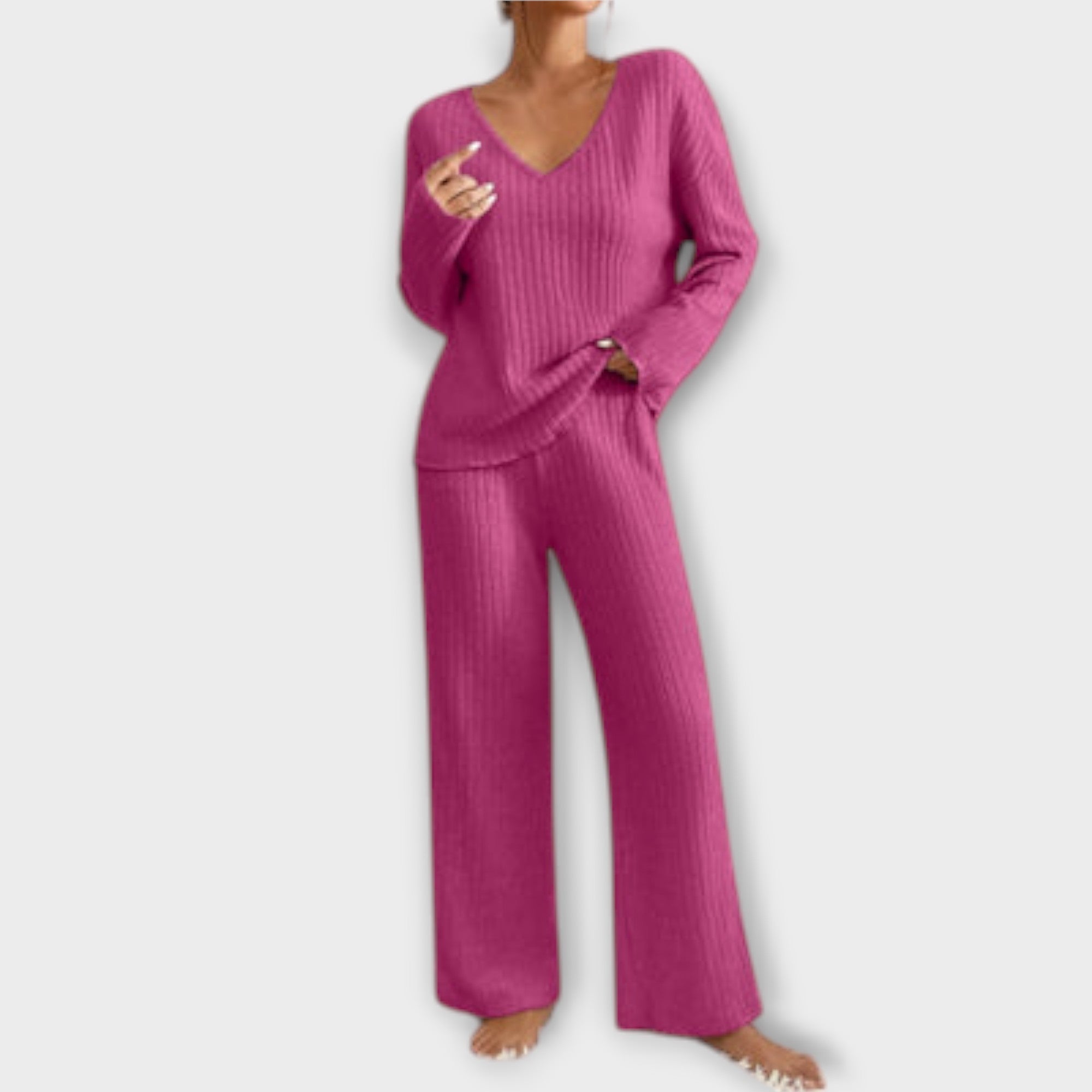 Slouch-Rib Two-Piece Set by Eleanor Vale