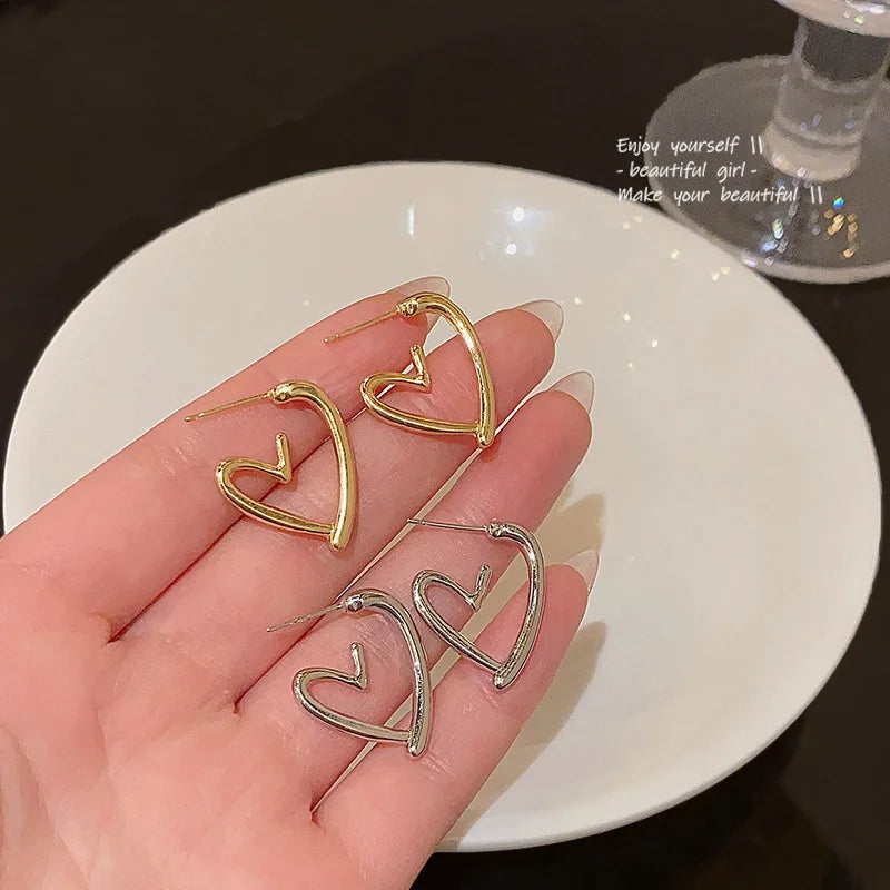 Wire-Heart Earrings by Eleanor Vale