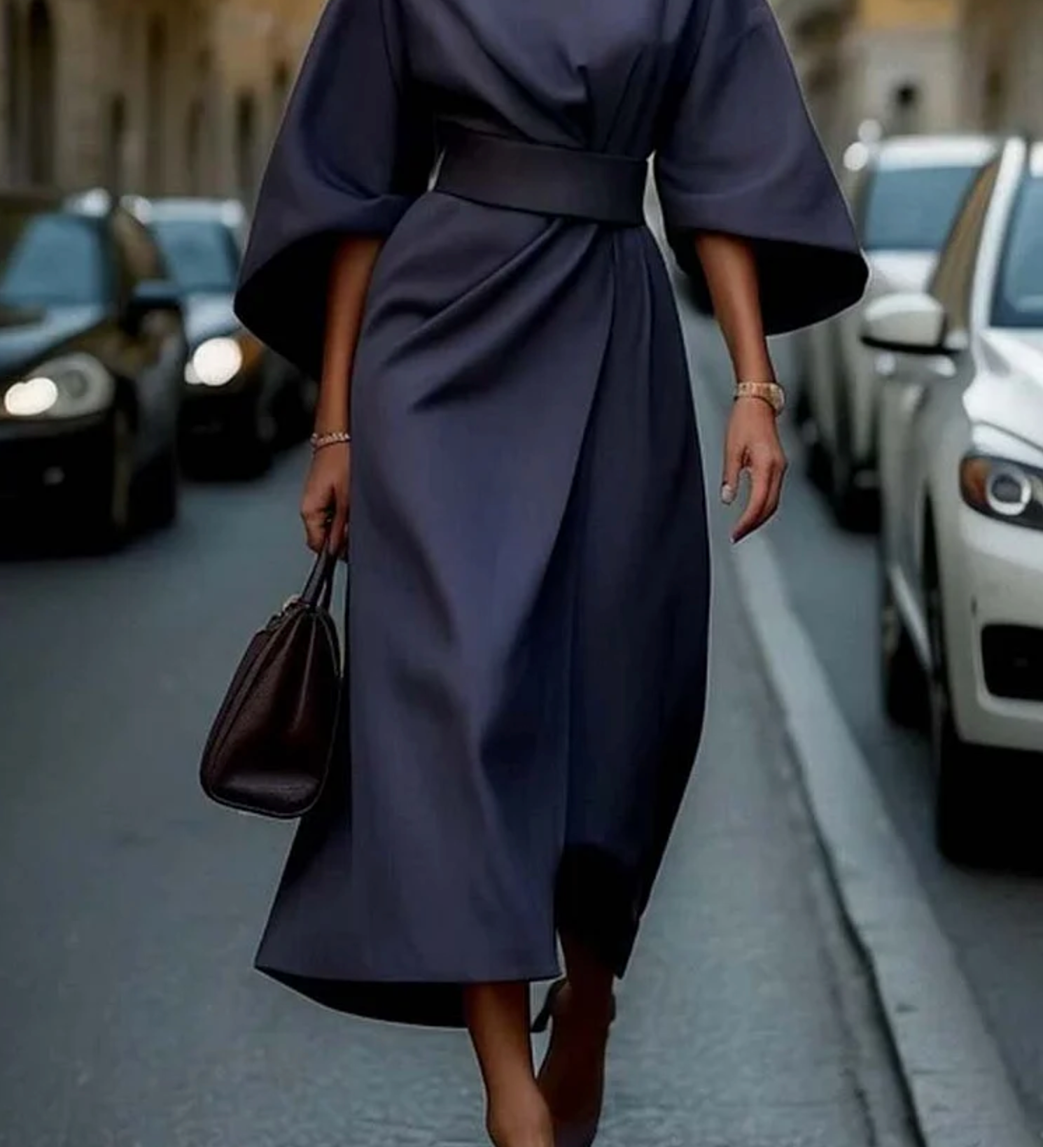 Lantern-Sleeve Maxi Dress by Eleanor Vale