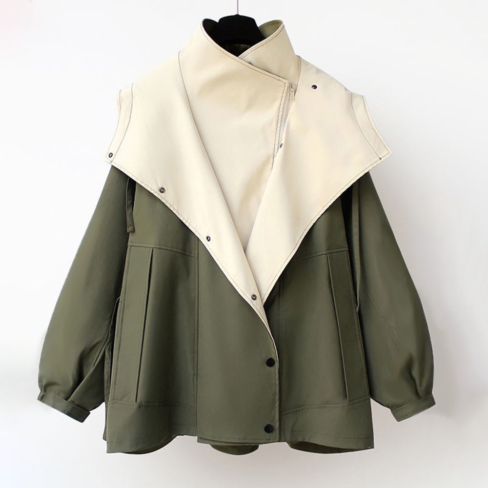 Drawstring-Cuff Windbreaker by Eleanor Vale