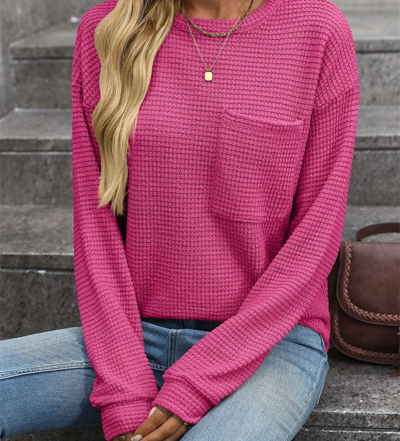Waffle-Pocket Sweatshirt by Eleanor Vale