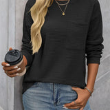 Waffle-Pocket Sweatshirt by Eleanor Vale