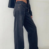 Low-Rise Straight Jeans by Eleanor Vale