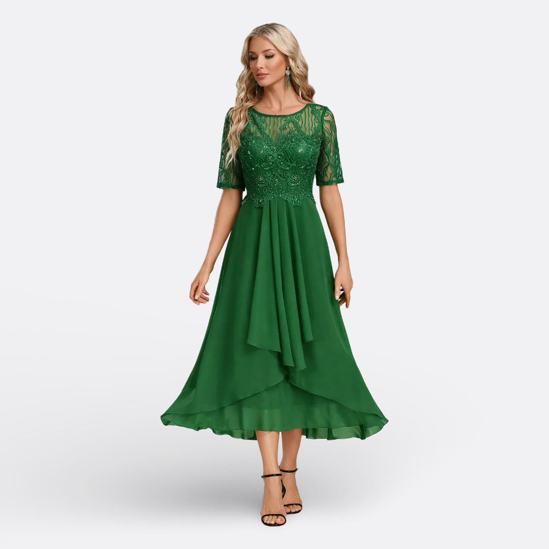 Shimmer-Lace Dress by Eleanor Vale