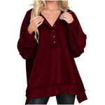 Button-Collar Sweatshirt by Eleanor Vale