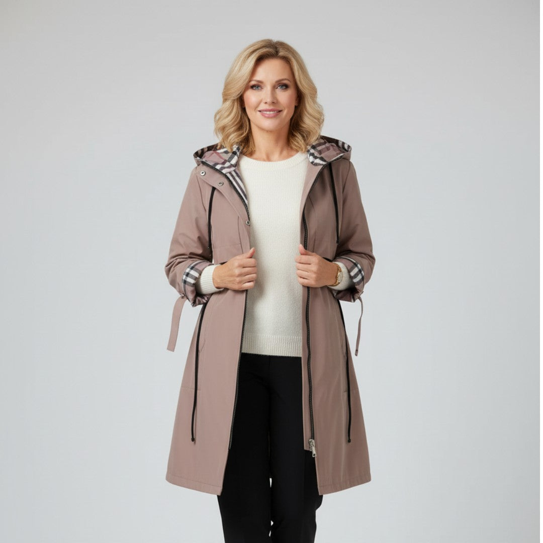 Popper-Front Coat by Eleanor Vale
