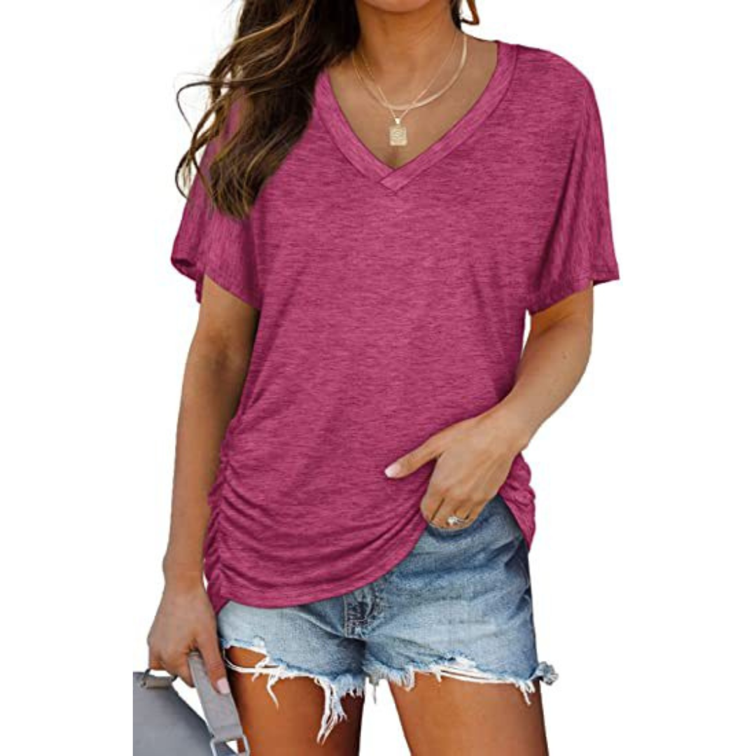 V-Neck Jersey Shirt by Eleanor Vale