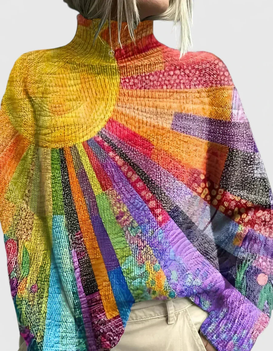 Sunburst-Print Jumper by Eleanor Vale
