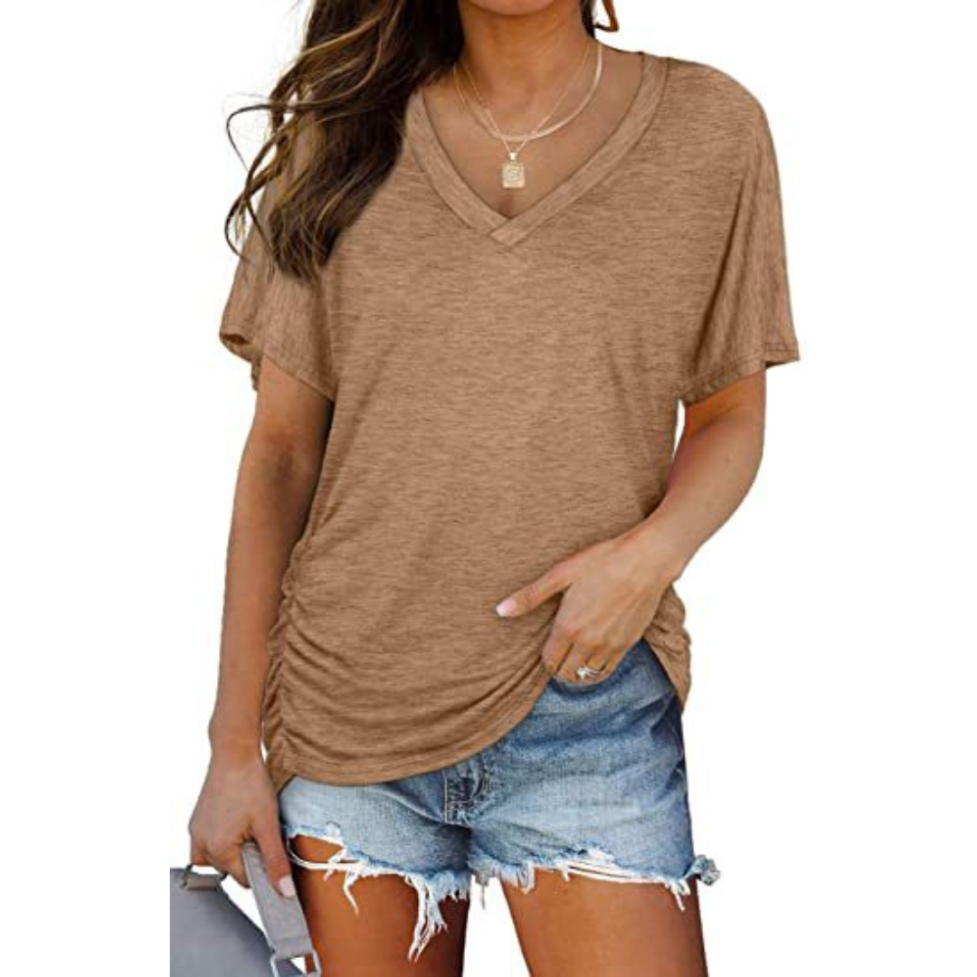 V-Neck Jersey Shirt by Eleanor Vale