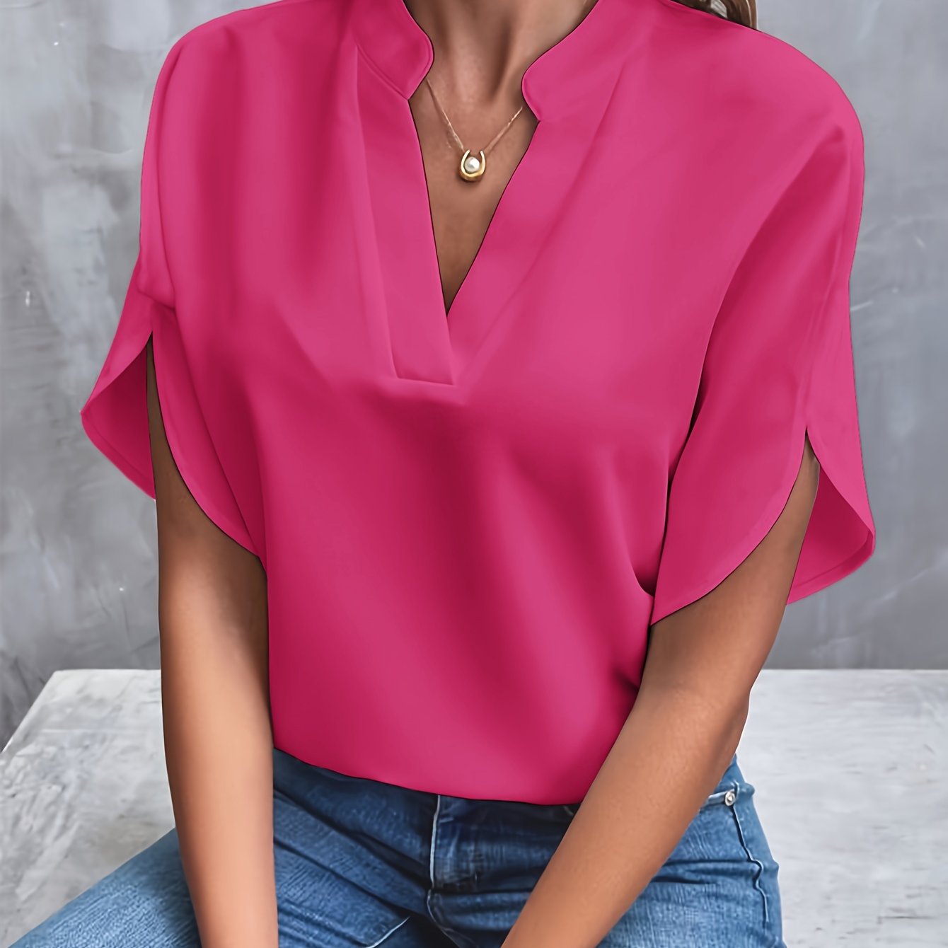 Cutout-Sleeve Blouse by Eleanor Vale