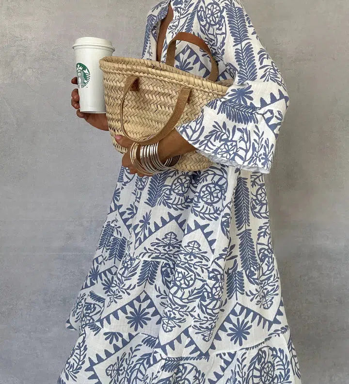 Block-Print Dress by Eleanor Vale