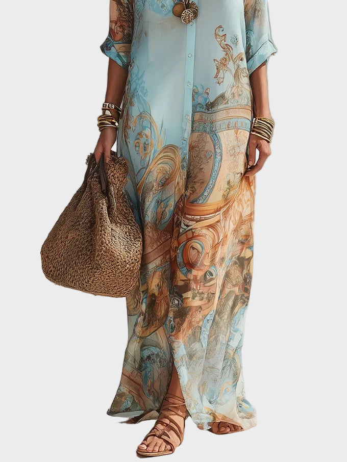 Button-Through Maxi Dress by Eleanor Vale