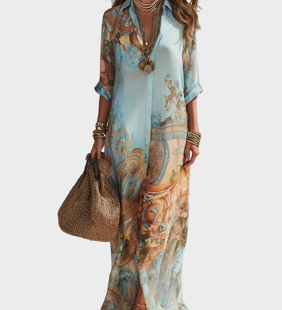 Button-Through Maxi Dress by Eleanor Vale