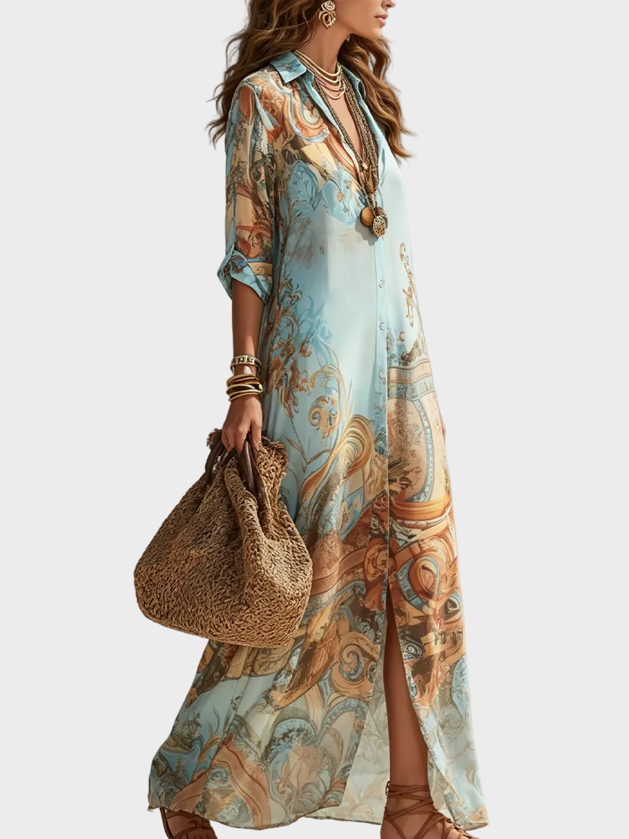 Button-Through Maxi Dress by Eleanor Vale