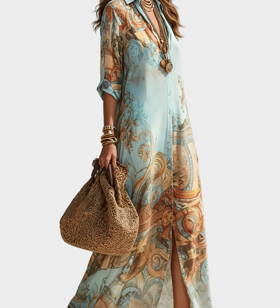 Button-Through Maxi Dress by Eleanor Vale