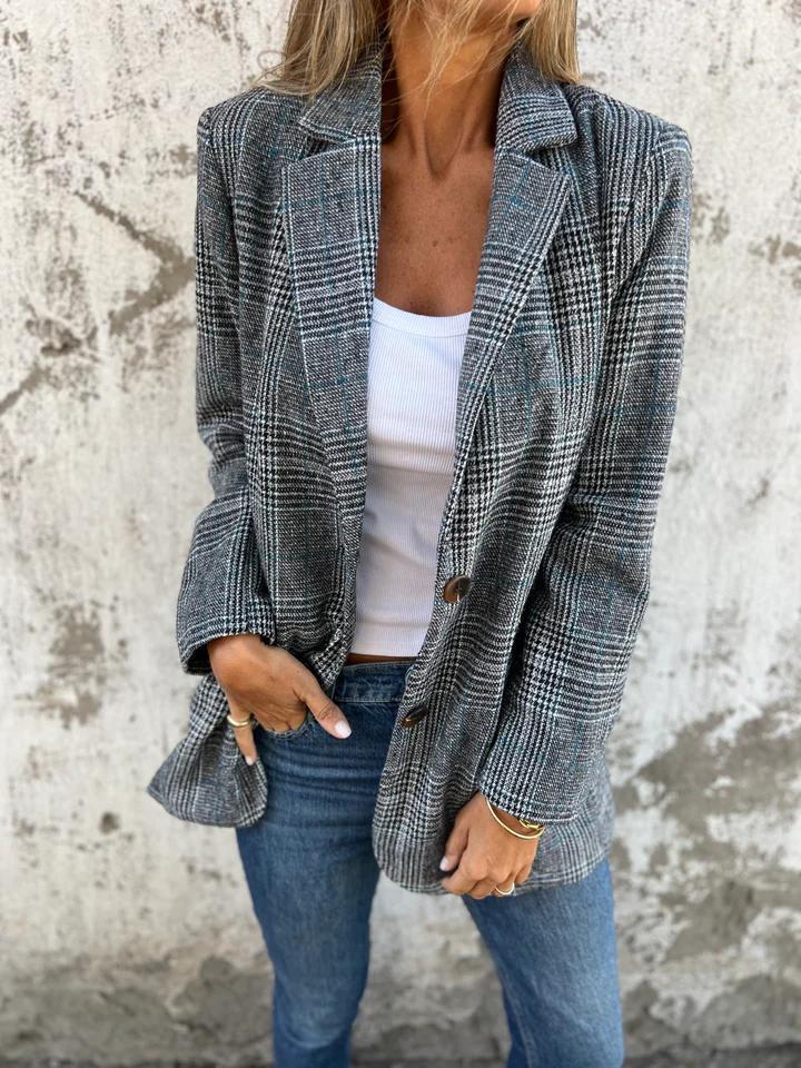Plaid Blazer by Eleanor Vale