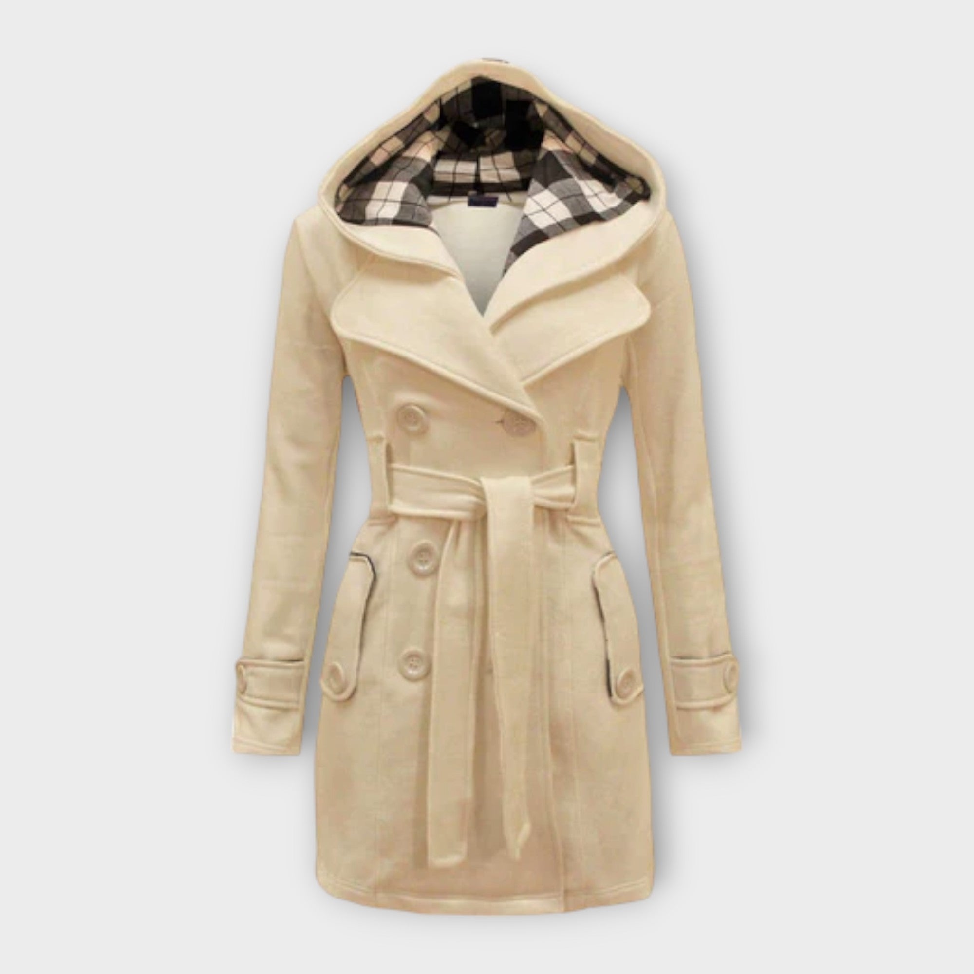 Check-Lined Coat by Eleanor Vale