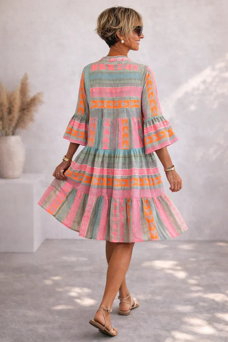 Ruffle-Cuff Midi Dress by Eleanor Vale