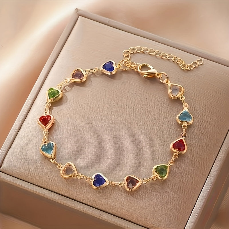 Jewel-Heart Bracelet by Eleanor Vale