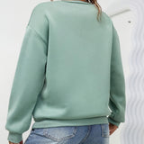 Embroidered-Heart Sweatshirt by Eleanor Vale
