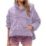 Quilted-Hood Pullover by Eleanor Vale
